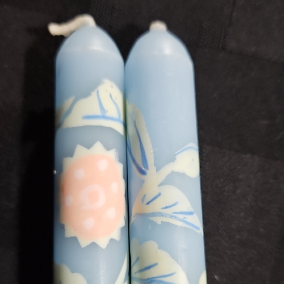 Anthropologie Handpainted Leora Taper Candles, Set of 2 - Picture 3 of 10